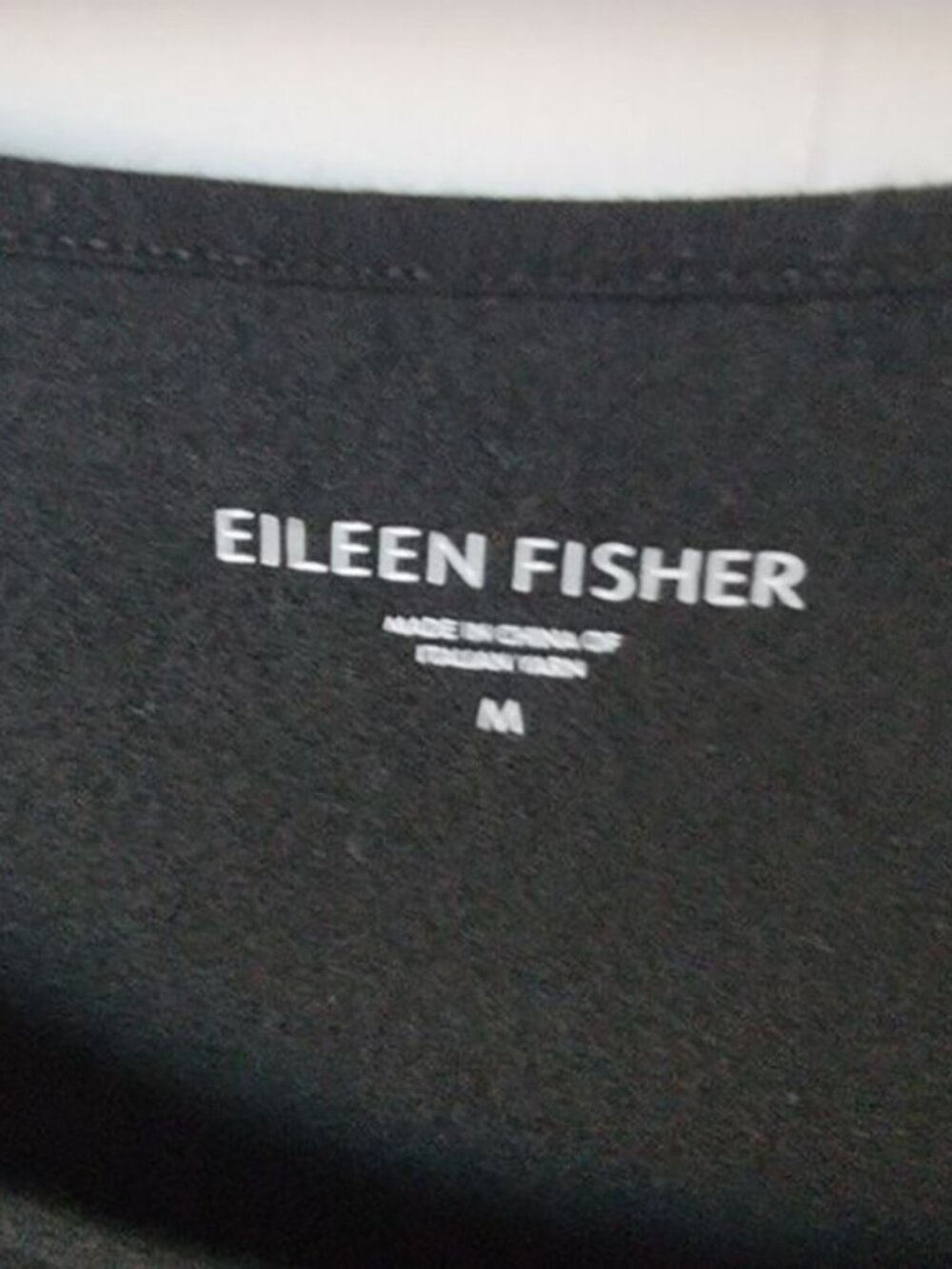 eileen fisher Viscose Jersey Dress womens size M short sleeve black - Picture 6 of 7